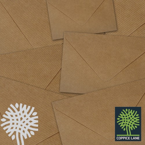 Brown ribbed kraft envelopes - kraft,