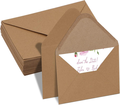 Kraft fleck envelopes - c6, 114mm