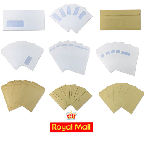 Paper envelopes plain with - &,